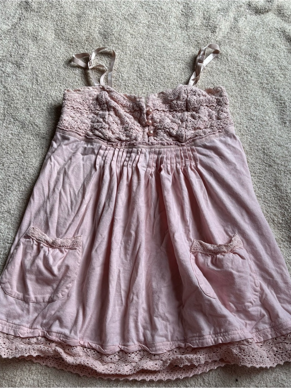Y2K fresh brewed babydoll top size medium